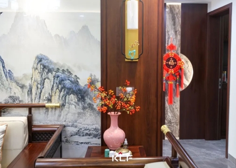 KLF全屋記丨136㎡新中式雅居，古調(diào)新彈，忘卻紛擾，呼吸著的當(dāng)代生活提案